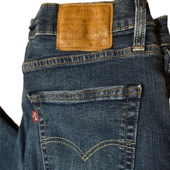 Levi's Other - Levi's Lot 512 Big E Premium Blue Denim Jeans Size 34